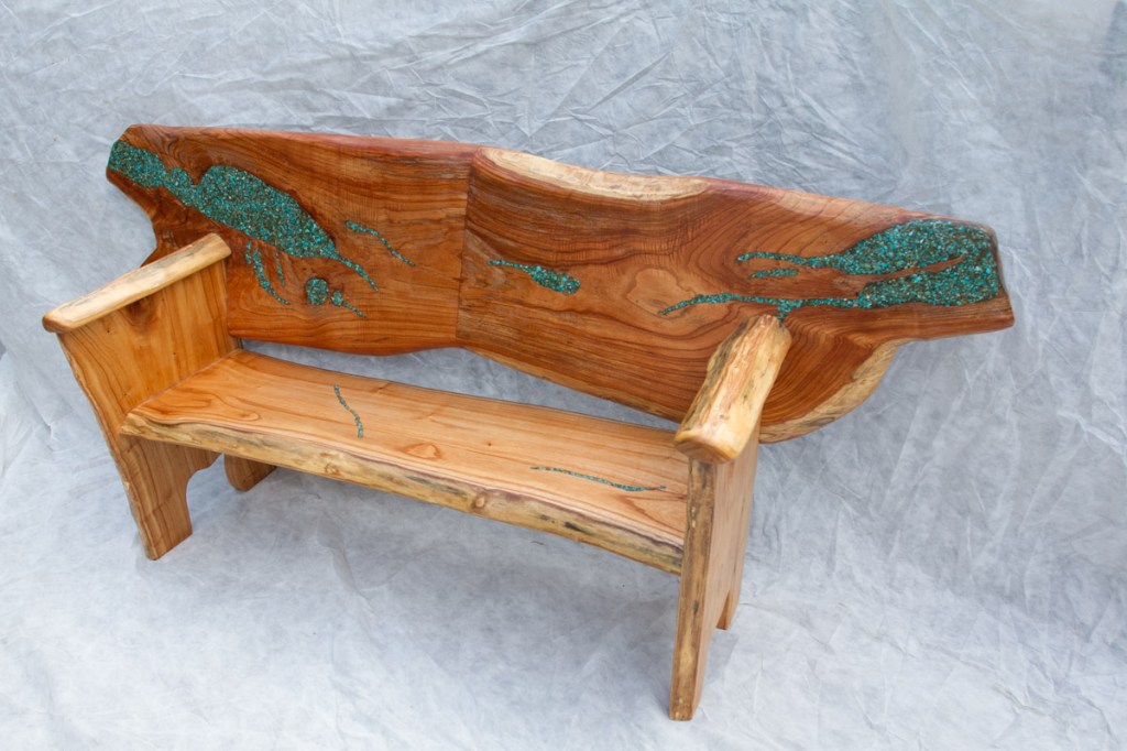 southern carpenter, Jerry Carr, wood, woodworker, railroad table, china berry bench, guitar, creative wood work, wood for sale, cow hide table, rose wood, swamp mahogany 