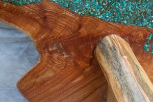 southern carpenter, Jerry Carr, wood, woodworker, railroad table, china berry bench, guitar, creative wood work, wood for sale, cow hide table, rose wood, swamp mahogany